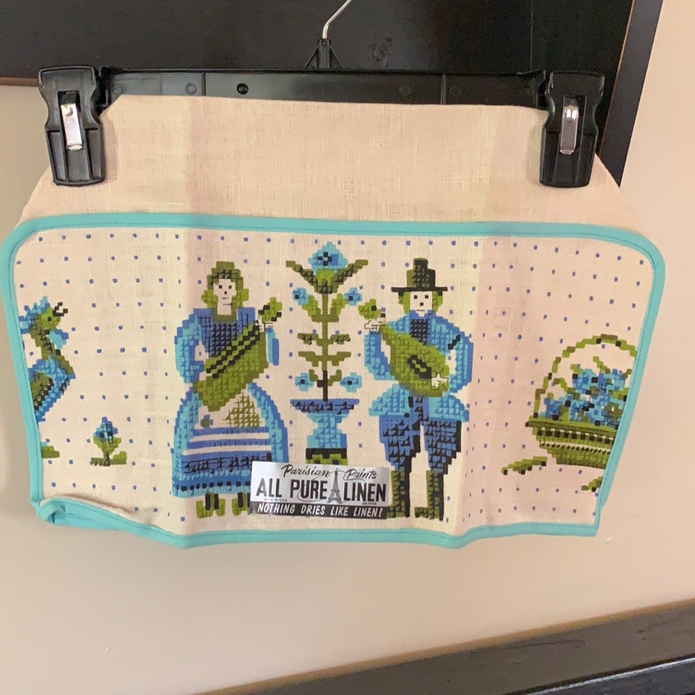 Vintage linen Parisian Prints toaster cover NWT